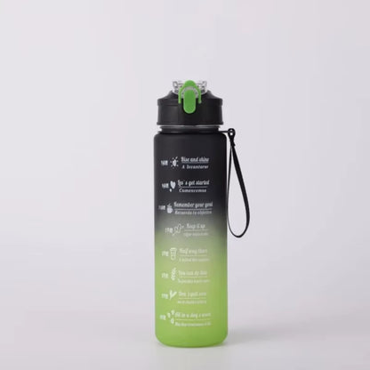 Sports Water Bottle with Time-Tracking Straw Leak Proof Locking Flip Cover for Easy Carry Ideal for Outdoor Adventures