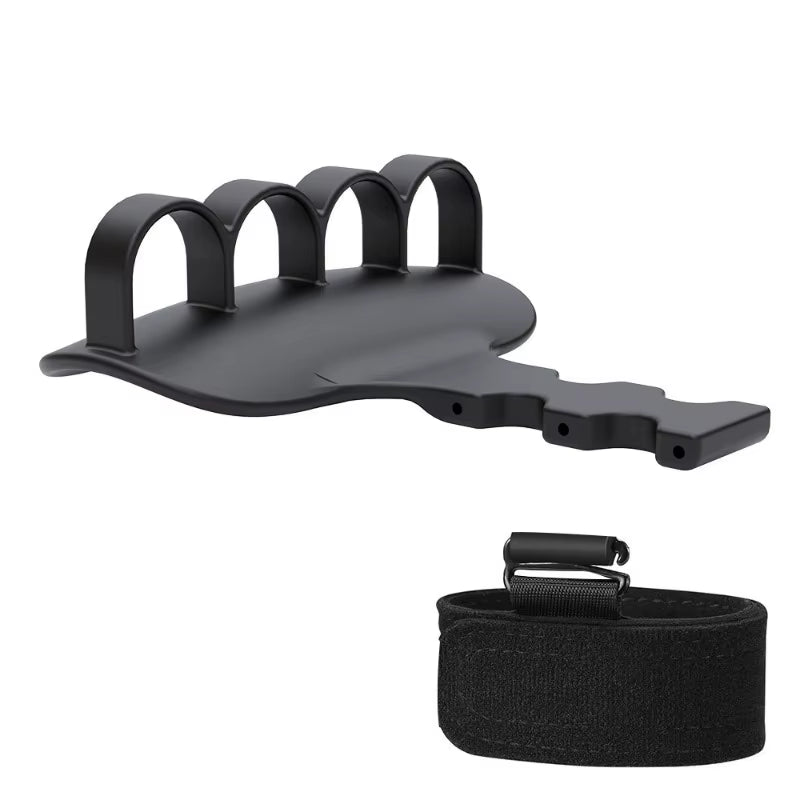 Silicone Palm Protection Grip Strengthener Weightlifting Deadlift Non-Slip 4-Fingers Grip Home Gym Fitness Exerciser Hand Guard